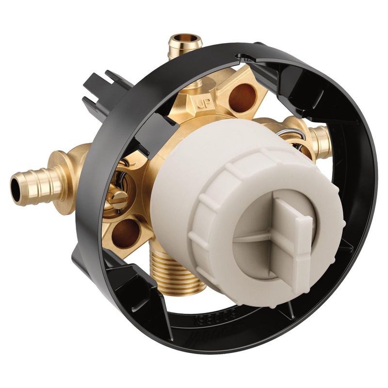Moen U140XS M-CORE 4 Port Tub and Shower Pre-Fabricated Mixing Valve with Crimp Ring PEX Connections and Stops - Image 2